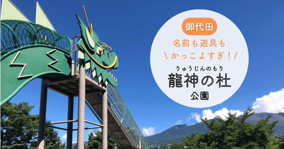 名前がかっこよすぎる御代田の「龍神の杜公園」龍滑り台と大型龍オブジェで迫力満点！ | まるごと東信